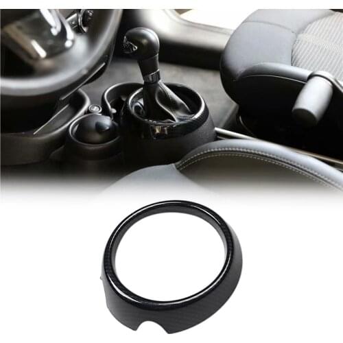 Auto Carbon Fiber Central Gear Panel Control Panel Decal Car Interior Modification for 2011-2016 MINI Countryman R60