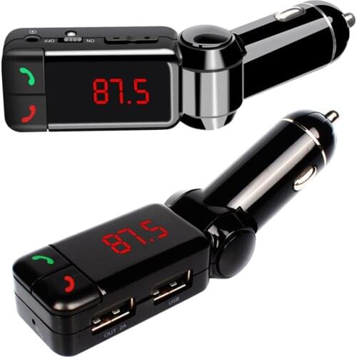 Radio FM Transmitter Bluetooth Car MP3 Player Handsfree Car Kit Dual USB Phone Charger TF U Disk Music Player Car Accessories