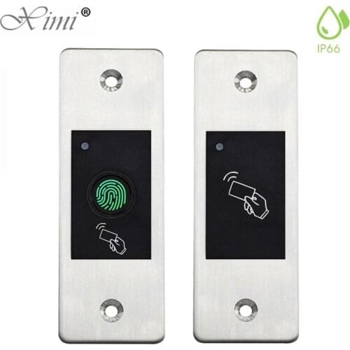 Outdoor Metal Waterproof Use Embedded Biometric Fingerprint Access Controller Standalone RFID Card Door Access Control System