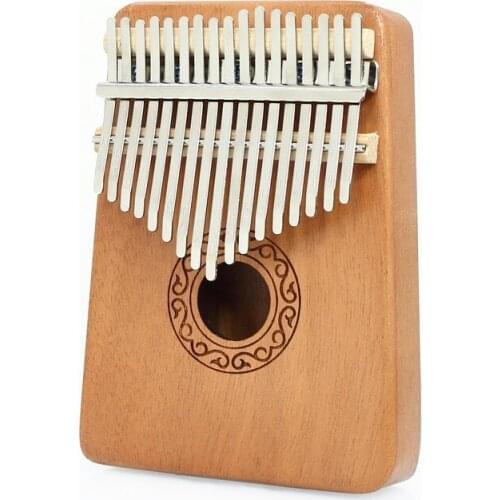 Kerus 17 teclas Kalimba pulgar Piano de madera de alta calidad cuerpo de caoba instrumento Musical con aprendizaje libro Tune m