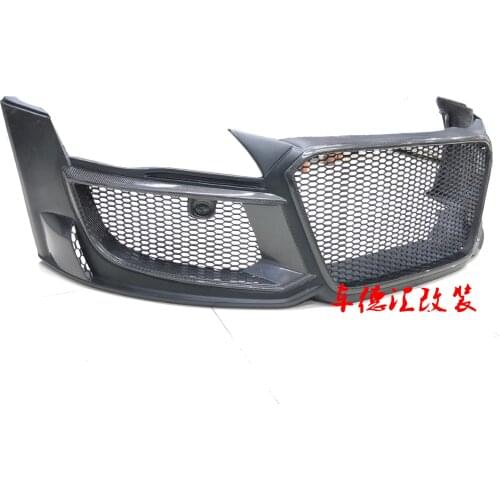 Suit For R8 Audi Modified Regula Big Surround Front and Rear Bar Side Skirt Gt Double Layer Carbon Fiber Tail Nozzle