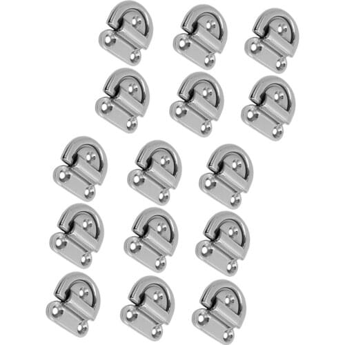 MagiDeal 15x Folding Pad Eye Deck Lashing Ring Staple Cleat for Trailer NEW