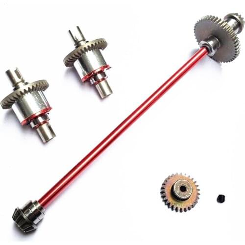 Metal Main Central Axle Drive Shaft Differential Gear Upgrade Parts for Wltoys 144001 1/14 RC Car Spare Accessories