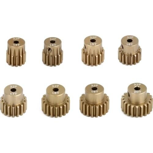 1PCS 3.17MM Aluminum Alloy 13T 14T 15T 16T 17T 18T 19T 20T 32P Motor 7075 Gear Pinion for 1/10 1/8 RC Car Parts