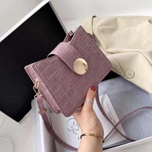 2021 New Retro Crocodile Pattern Shoulder Bags For Women Summer Fashion New Quality PU Leather Shoulder Messenger Bags