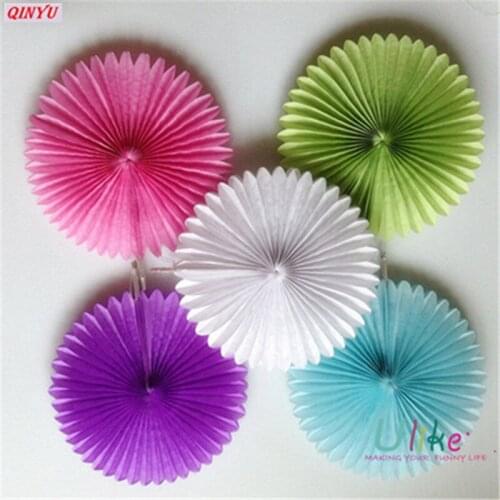 New Creative Paper Cut Paper Fans Pinwheels Hanging Flower Paper Crafts for Showers Wedding Party Birthday Festival 5zMM213