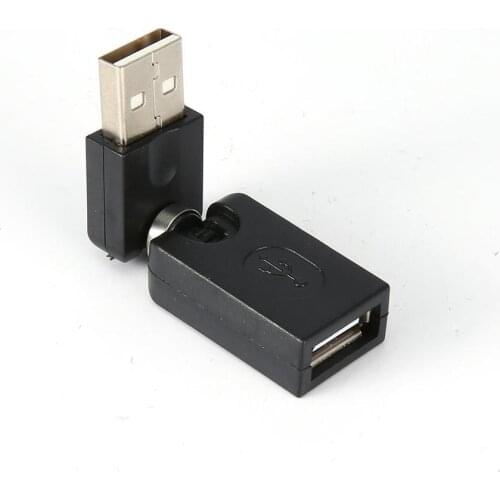 New Flexible USB 2.0 Audio Adapter 360°free Rotation USB Male To Female Rotating Bending Interface