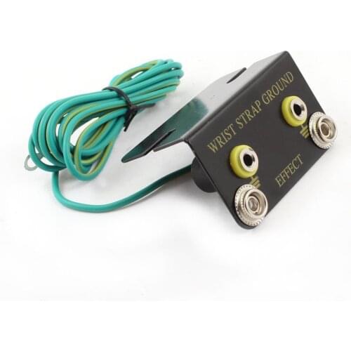 New Wrist Strap Ground L Shaped ESD Ring Terminal Cable Anti Static Wire Socket Grounding For Wrist Strap Terminals