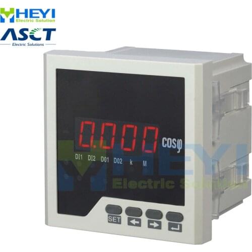 Single phase digital power factor meter COS power factor indicator COS meter LED HY-H with RS485