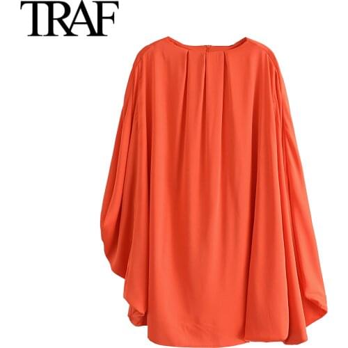 Traf Za Sleeveless Dress Female Summer Vintage Round Neck A-line Miniskirt High Fashion Satin Party Evening Dress Vestidos Mujer