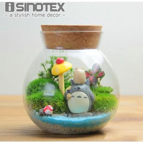 Hanging Drop Round Crystal Flower Vase Hydroponic Container Home Decor Exquisite Planting