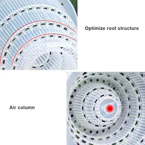 Clear Plastic Orchid Pots with Holes Hollow Breathable for Gardening Garden Home GQ