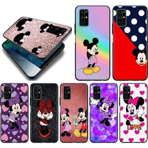 Silicone Cover Cute Mickey Mouse For Honor 9 9S 9A 9C 9X 9N 9i V9 10 10i 10X X10 Lite Pro Shockproof Phone Case