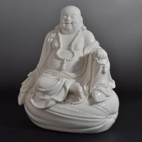 10 inch bag sitting Buddha Maitreya crafts belly opening mascot business living room decor Home Furnishing Bodhisattva