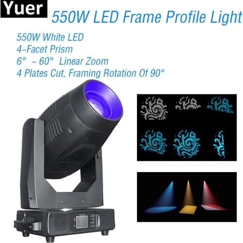 550W LED Frame Profile Moving Head Light Frost Focus Iris Effect Large Stage Equipment DJ Disco Party Club Moving Head Lights