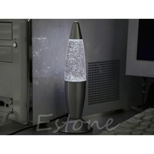 USB Multi-Color Changing Lava Lamp LED Glitter Mood Night Light Party Decoration W315