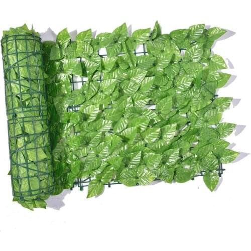 1*3m Artificial Ivy Leaf Wall Hedge Screen Panel Green Leaf Privacy Plant Fence Outdoor Hedge Garden Home Decor Accessories