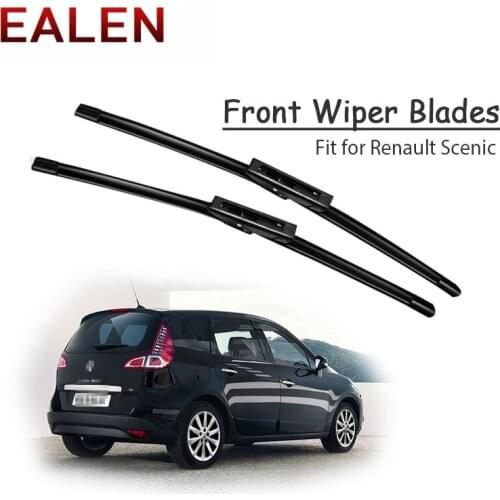EALEN For Renault Scenic MK2 MK3 MK4 2016 2015-2002 Windscreen Original Accessories 1Set Rubber Car Front Wiper Blade Kit