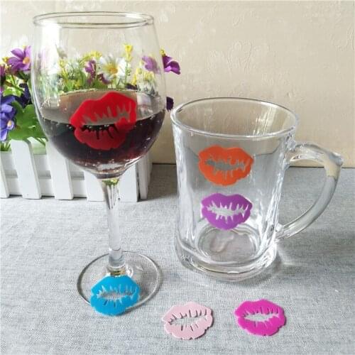 1 Set Silicone Glass Wine Label Recognizer Glasses Tea Mug Cup Marker Bottle Logo Party Supplies 7 Types GI972847