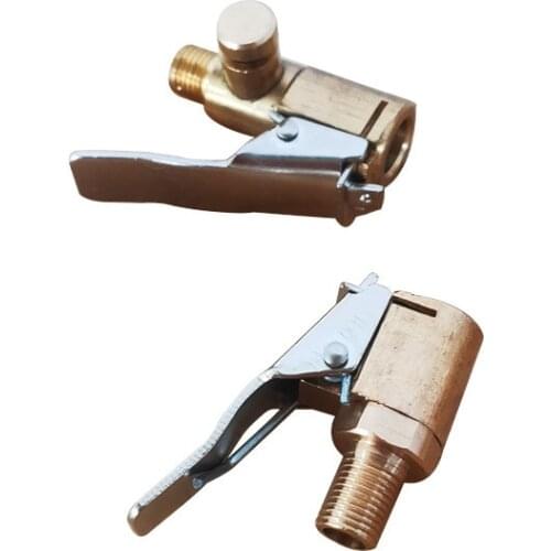1pcs Car Brass 8mm Tire Wheel Tire Air Chuck Pump Valve Clip Clamp Connector Adapter Auto Accessories for Compressor