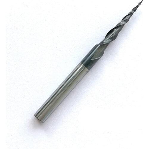 2PCS D4*20.5*50L*2F HRC55 Tungsten solid carbide Coated Tapered Ball Nose End Mills taper and cone endmills