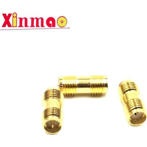 2pcs Neelde To Hole NEW RP SMA Female Jack to RP-SMA Female Jack RF Coax Adapter convertor Straight Goldplated Female to Female