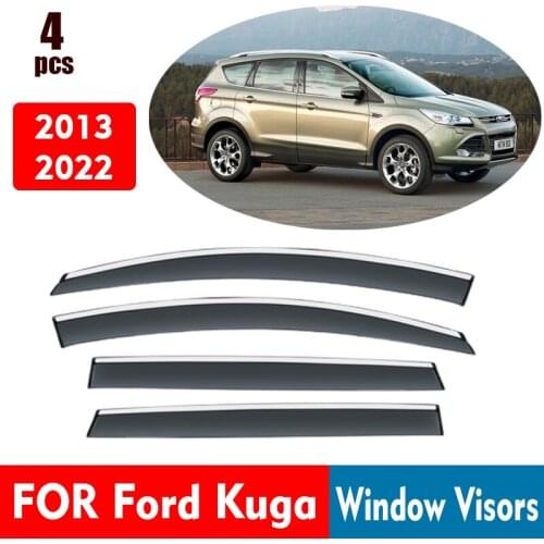 2013-2022 FOR Ford Kuga Window Visors Rain Guard Windows Rain Cover Deflector Awning Shield Vent Guard Shade Cover Trim