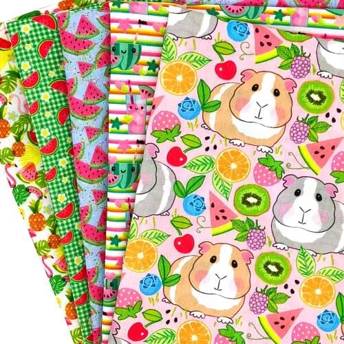 50*145cm Fruit 100% Pure Cotton Polyester Cotton Material Patchwork Sewing Fabrics Quilt Needlework DIY Cloth Sewing
