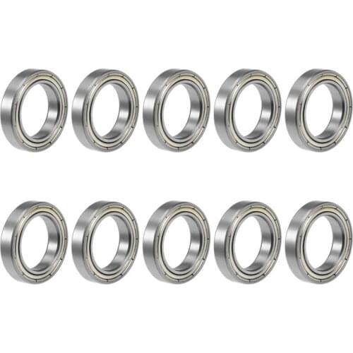 6803ZZ Deep Groove Ball Bearing 17x26x5mm Double Shielded Bearing Steel Bearings 10-Pack