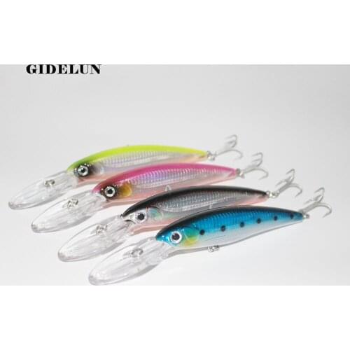 Free shipping 4pcs/lot mixed colors minnow fishing lure saltwater bait hard lure 16.5cm 32g fishing bait