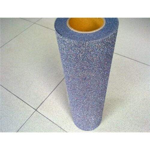 Glitter Heat transfer vinyl for T-shirts for Cutter Plotter Video sticky ironon press film CDG-17 Grey color