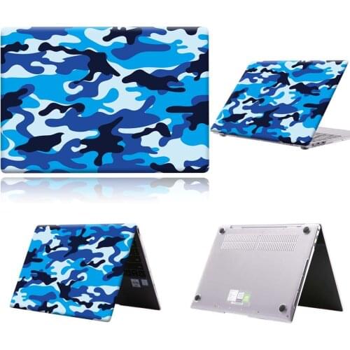 PC New Blue Camouflage Laptop Case For Huawei MateBook 13/13 AMD Ryzen/14/D14/D 15/X 2020/X Pro/Pro 16.1/Honor MagicBook 14/15