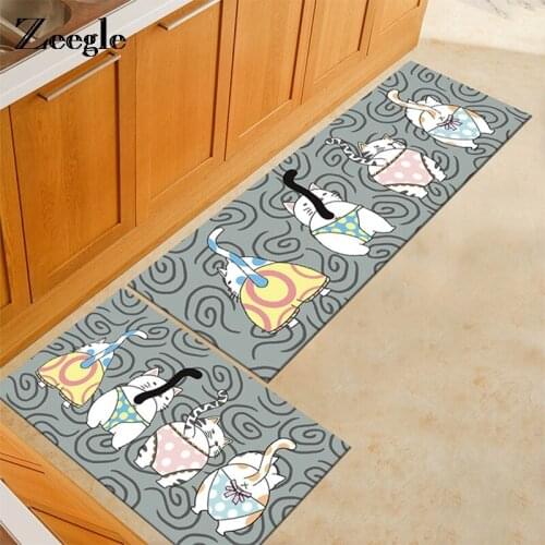 Zeegle Europe Kitchen Mat Home Entrance/Hallway Doormat Anti-Slip Bathroom Carpet Balcony/Sliding Door Area Rug