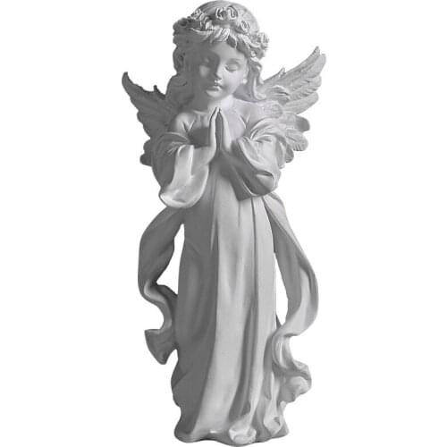Home Decoration Nordic Creative Angel Girl Sculpture Candlestick Ornaments Home Decor Living Room Bookcase Crafts Resin Statue