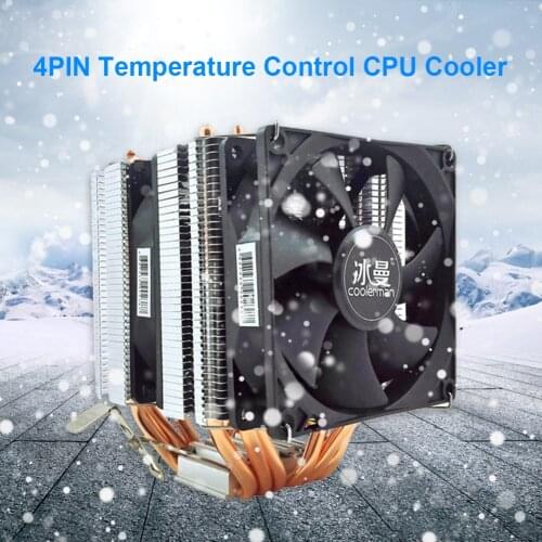 6 Heat Pipes CPU Cooler 4 Pin PWM RGB PC Quiet CPU Cooling Fan for Intel LGA 2011 775 1200 1150 1151 1155 X79X99 AMD AM3 AM4 CPU