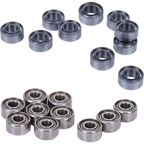 20 Pcs Miniature Sealed Metal Shielded Metric Radial Ball Bearing, 10 Pcs Model: MR63-ZZ 3X6X2.5Mm & 10 Pcs Model: MR52-ZZ 2X5X2