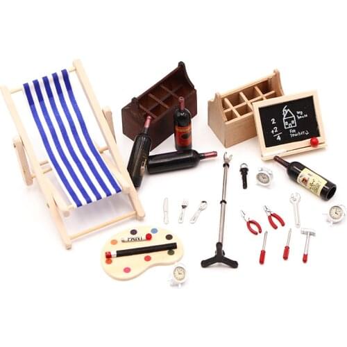 Lots To Choose 1:12 Home Garden Simulation Mix Style Miniatures Home Scene Furnishings Furniture model Dollhouse Home Decoration