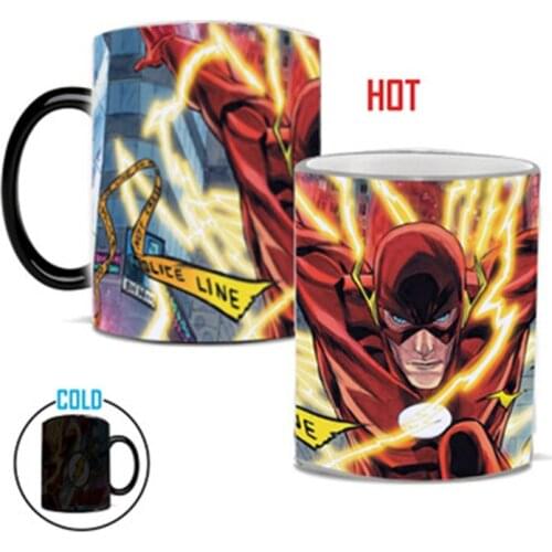 2020 Flash Man Porcelain Magic Cup Superhero 11oz Color Changing Mug Creative Gift For Friend Kids Birthday Gifts