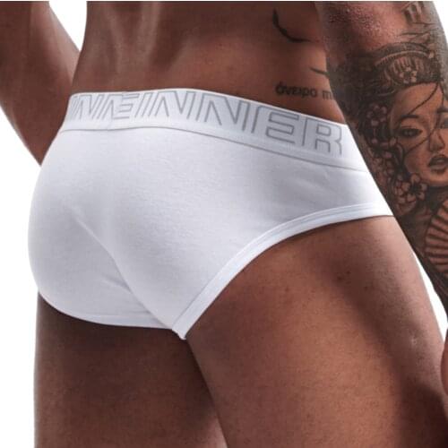 Low Waist Mens Underwear Sexy Mens Briefs Tight Cotton Sports Breathable Briefs Panteis