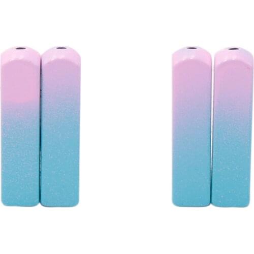 Coolstring 20pcs/lot Zuilvormig Aglets For 5 Pairs of Laces 6.2*24.3mm Pink Blue Lively Cord Tips Sneaker Fashion Top Rope Ends