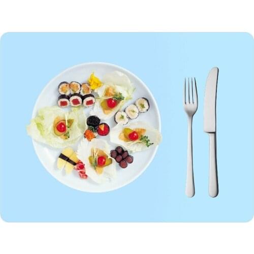 2021 New Portable Silicone Waterproof Placemat Table Mat Heat Insulation Anti-skidding Washable Durable For Kitchen Dining