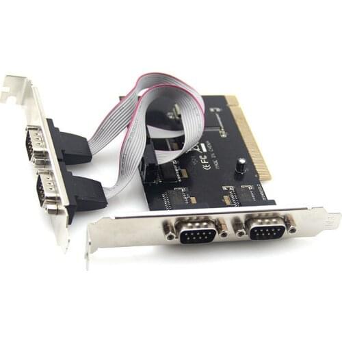 PCI to 4 serial card 4 COM RS232 serial port 9pin desktop PCI expansion adapter add on card