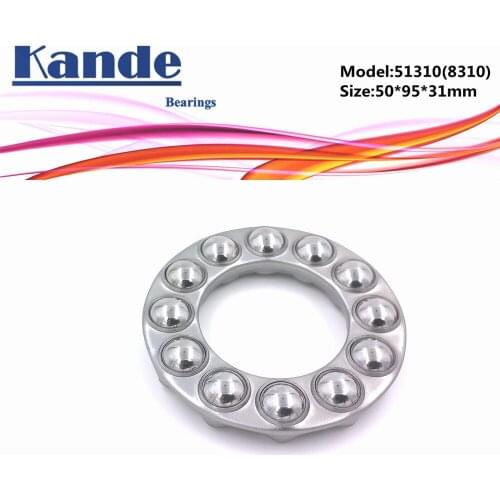 Kande 51310 8310 50x95x31 bearing 1pc Flat Thrust Ball Bearing Axial thrust bearing 51310