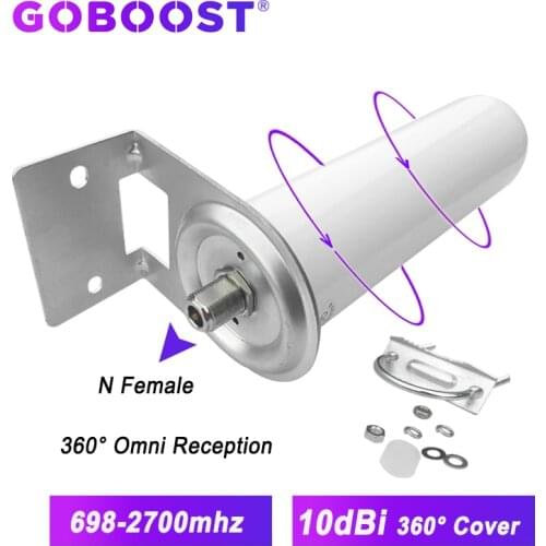 GOBOOST full band antenna 360 omni gsm 2g 3g 4g antenna 10dbi for mobile phones LTE cellular amplifier all band Omnidirectional