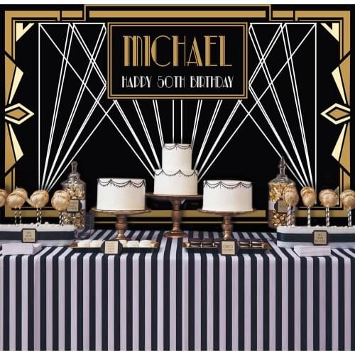 Custom Great Gatsby photo backdrop High quality Computer print party photography backgrounds