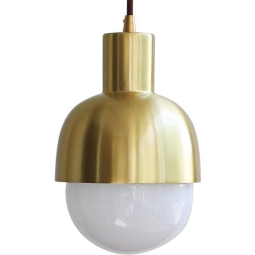 Nordic Design Modern LED Pendant Lamp Loft Decor Brass Hanging Light Fixtures Dining Room Bar Indoor Lighting Simple Luminaire
