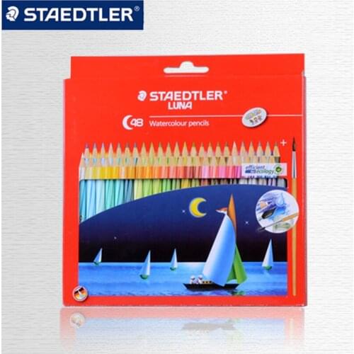 STAEDTLER LUNA137 10C Water-soluble Colored Pencils Drawing Pencil Stationery School Office Supply School Art Supplies 24 Colors