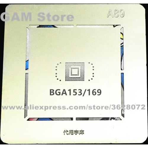 For EMMC BGA169 153 BGA Stencil Reballing N7100 eMMC Pins BGA Direct Heating Template A89