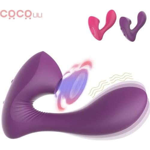 Vagina Sucking Dildo Vibrator 10 Modes Clitoris Stimulator G spot Oral Licking Massage Nipple Sucker Erotic Sex Toy for Women