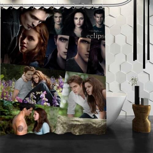 New The Twilight TV Shower Curtain Polyester Fabric Print Bath Curtains For Bathroom Waterproof Bath Curtain Hook Eco-Friendly